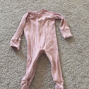 Little Sleepies Heather Mauve Crescent Zippy